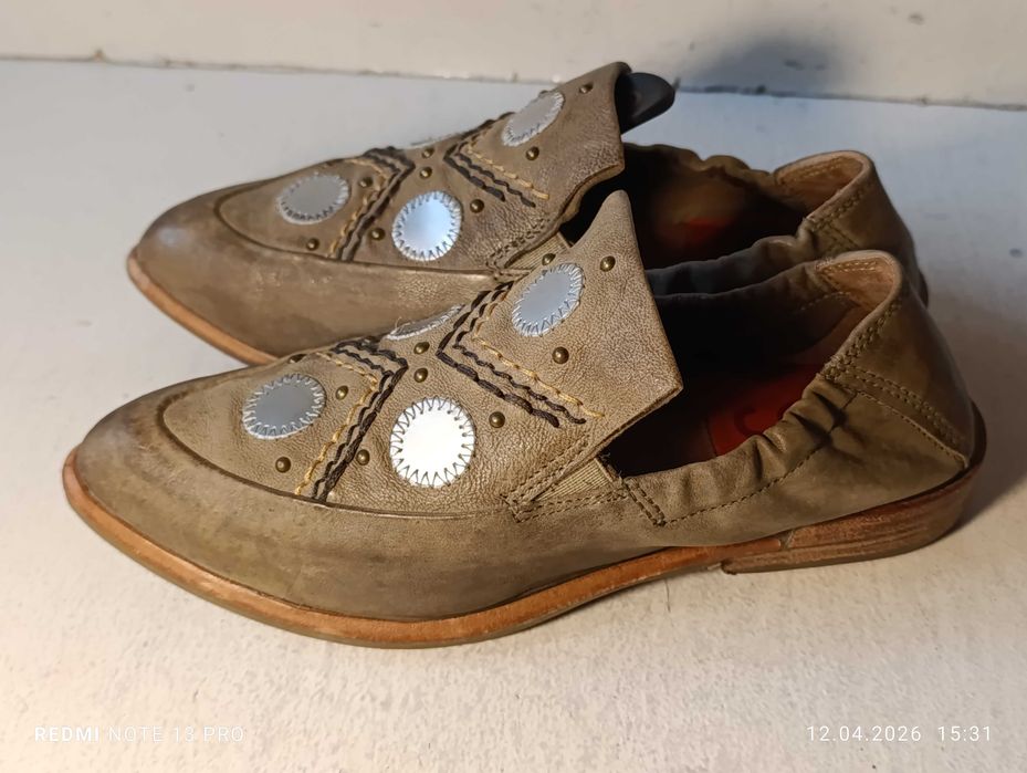 mokasyny skórzane A.S.98, Airstep