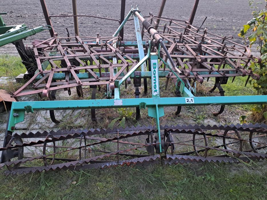 Plug, kultywator z wałkiem 2,2m, brony 5
