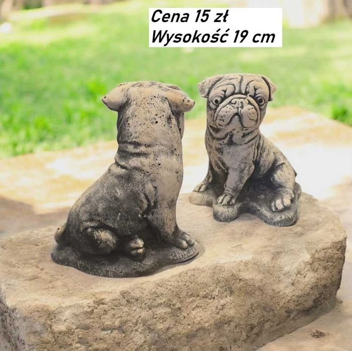 Figurka psa dekoracja Buldog piesek gipsowy piesek ogrodowy dekor