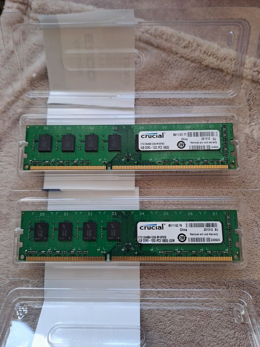 Pamięć DDR3 8GB (2x4GB) Crucial