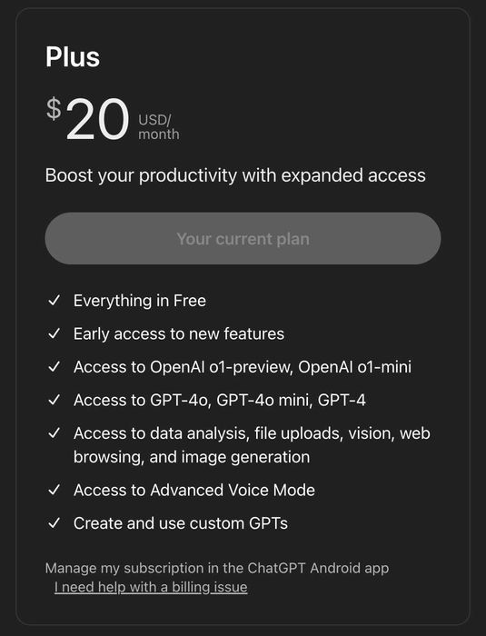 Подписка ChatGPT 4 Plus/OpenAI o1-preview/GPT-4o, GPT-4o mini, GPT-4
