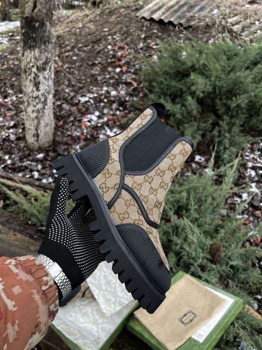 НОВІ Черевики жіночі Gucci GG Canvas