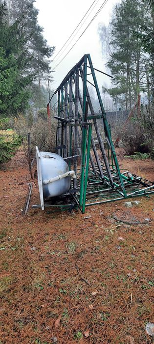 Stojak metalowy do transportu szkła, okien