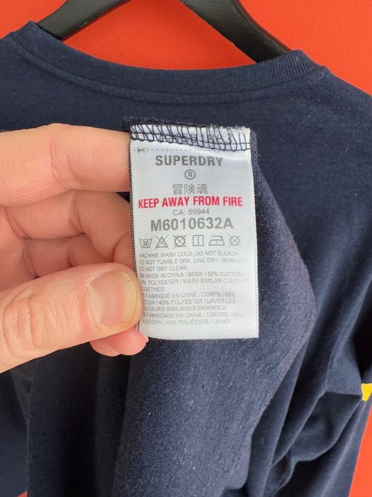 SUPERDRY Оригінал чоловіча кофта футболка з довгим рукавом лонгслів розмір XL