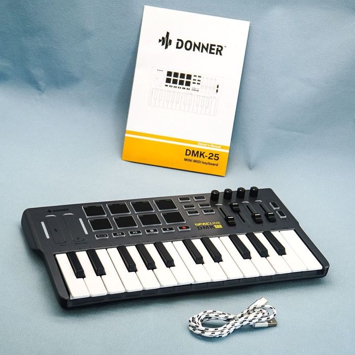 MIDI клавіатура Donner MIDI клавиатура Donner, портативный MIDI-контро