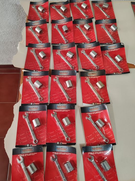 21 Conjuntos de chave de boca luneta + chave de caixa