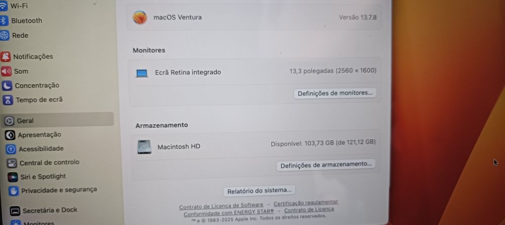MacBook Pro Retina 13 2015 | i5 | 8GB RAM | SSD 128GB | Ventura