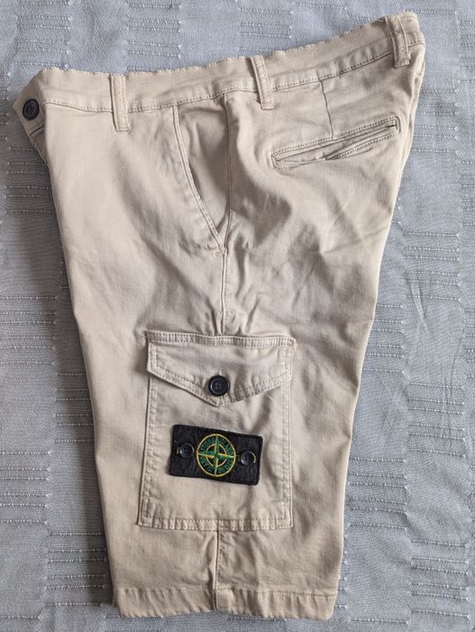 Шорти карго прямого крою Stone Island (бежевий) р36