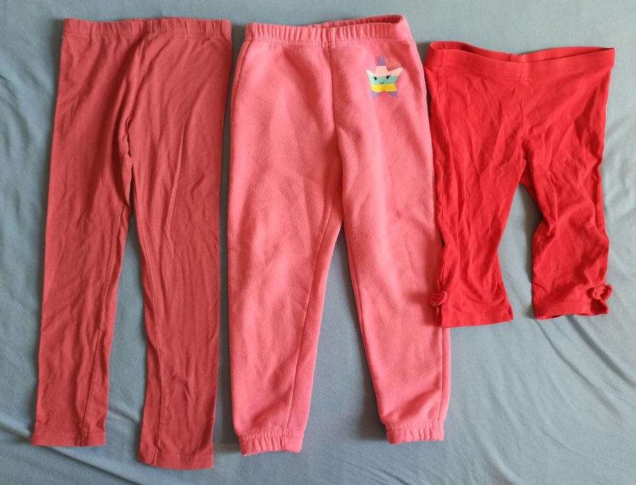 Zestaw spodni 104 spodnie legginsy