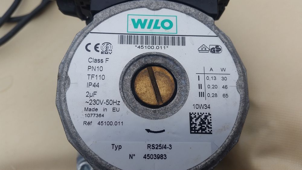 Pompa C.O. Wilo RS 25/4-3 180mm +GWARANCJA