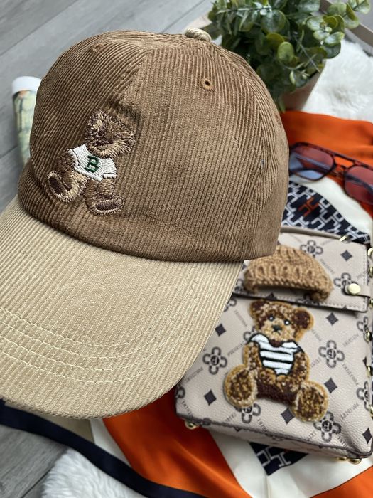 трендові  вельветові кепки мішка тедді