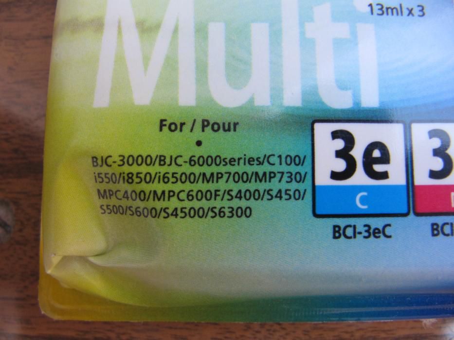 Pack of New Canon 3E Color Ink Cartridges, Sealed in Original Box64729883222019121
