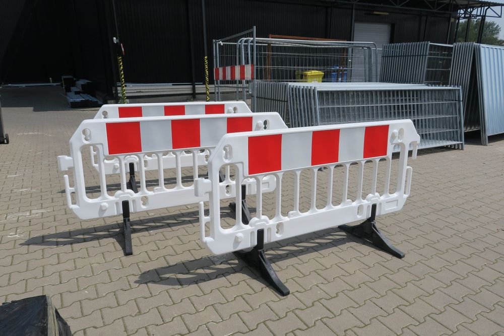 Bariera bhp PCV PVC tymczasowa ostrzegawcza EuroVision (typ Revia)