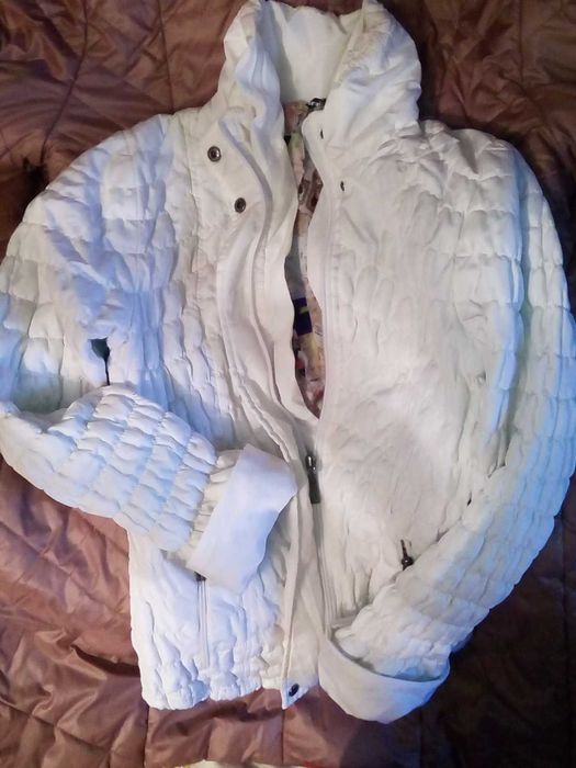 Легка куртка slim fit з наповнювачем, Біла,  44 розмір