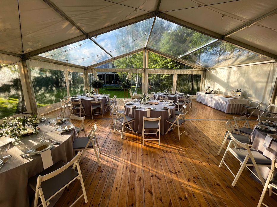 Wynajem hal namiotowych, namiot wesele, komunię , Namiot, krzesła