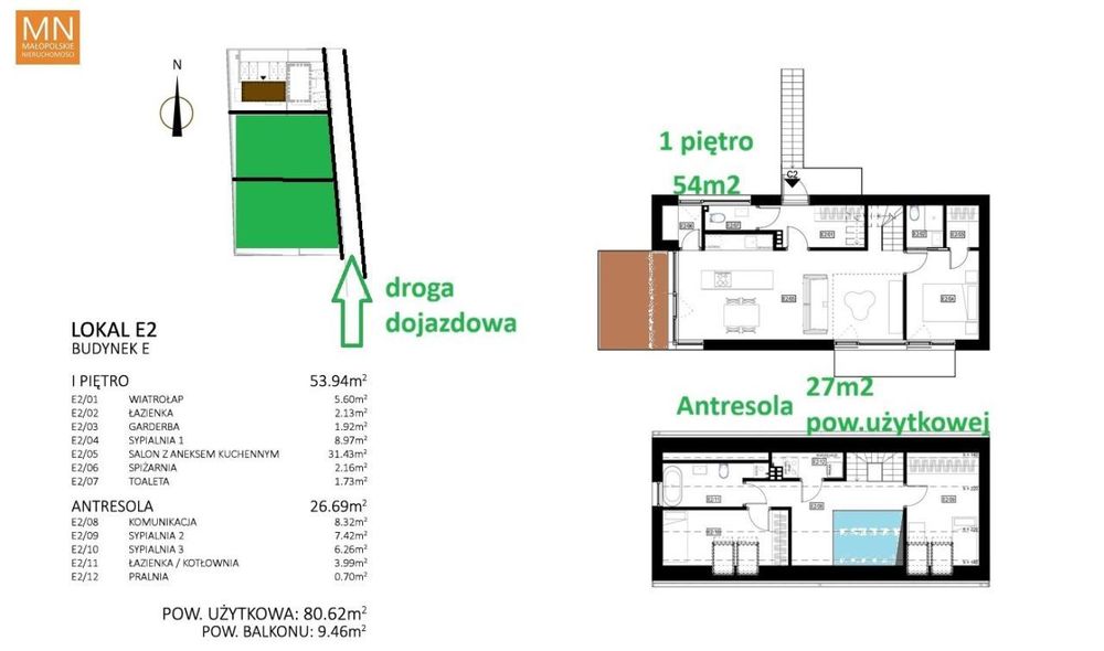 Dobczyce,ogródek,Balkon,