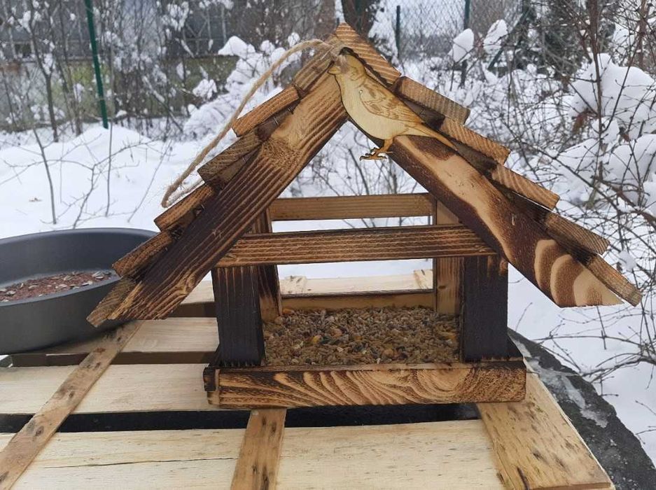 Karmnik dla ptaków budka dekoracja ogród taras dom