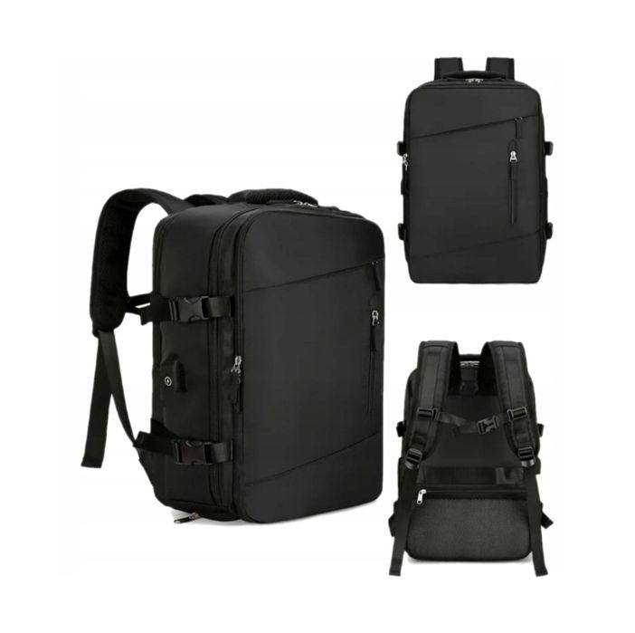 Plecak podróżny turystyczny Bagaż podręczny do samolotu 40x30x20czarny