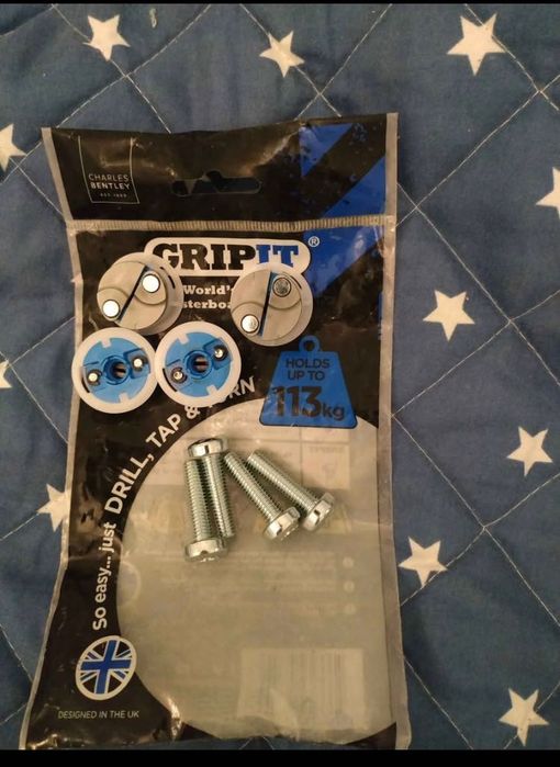 4 Gripit azuis, heavy  duty