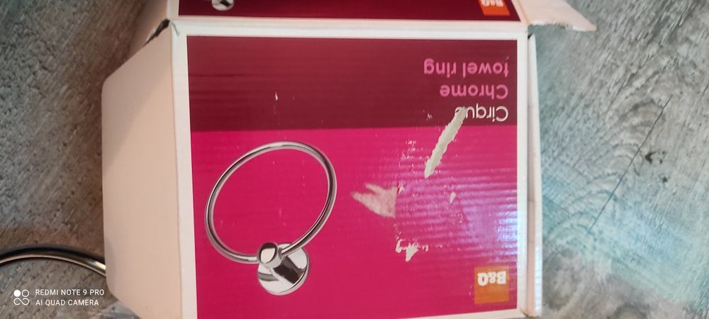 Pierścień na ręczniki cirque chrome towel ring