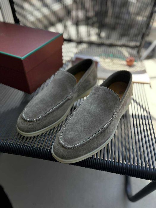 Замшевые мокасины Loro Piana мужские лоферы Лоро Пиана ob395