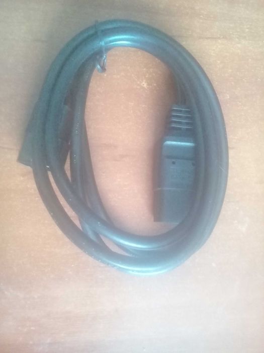 Шнур живлення Kingda С13-C14, 1.8 м, 1.0 мм2 (комп'ютер-монітор)