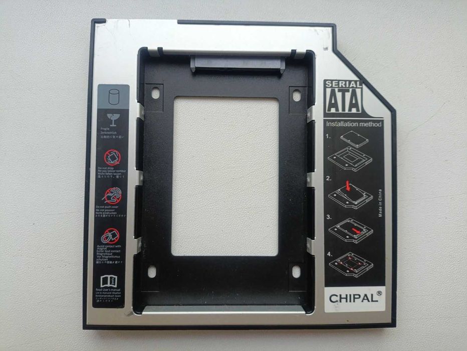 Адаптер Gembird для HDD/SSD 2.5'' у відсік приводу ноутбука 9,5