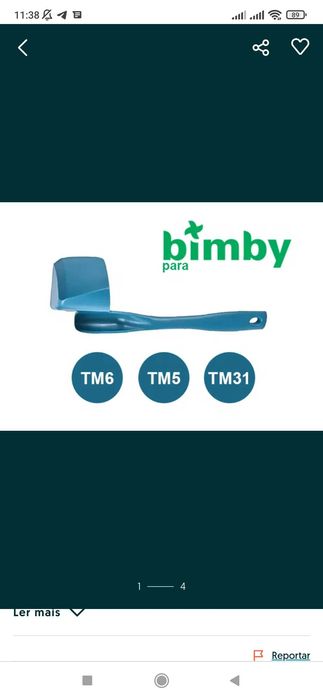 Colher Azul - Espatula para Bimby TM6 | TM5 | TM31