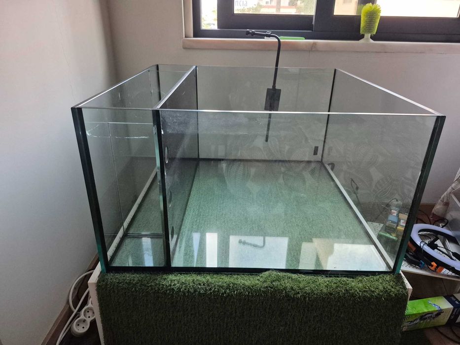 Aquário com sump & móvel (~280 L)