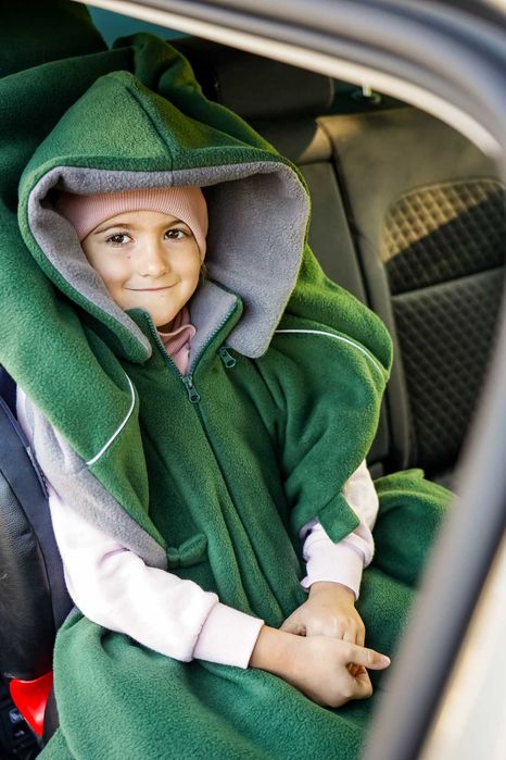 Ponczo samochodowo z kapturem