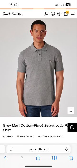 Футболка, поло Paul&Smith M diesel g star calvin hugo zegna etro