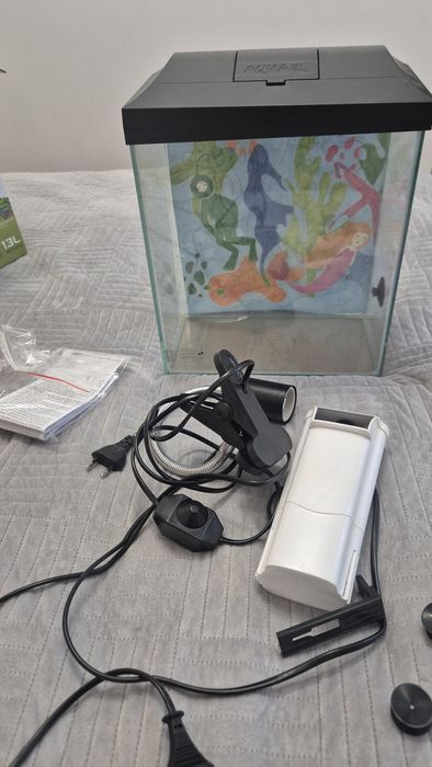 Akwarium Zestaw Aquael Leddy Mini 30 Creative Set 13L + Akcesoria! Stan Idealny