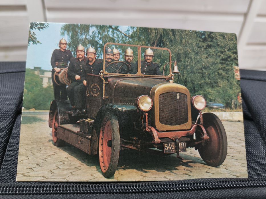 Pocztówka dla kolekcjonera 
Magirus sam. pożarniczy z 1924r