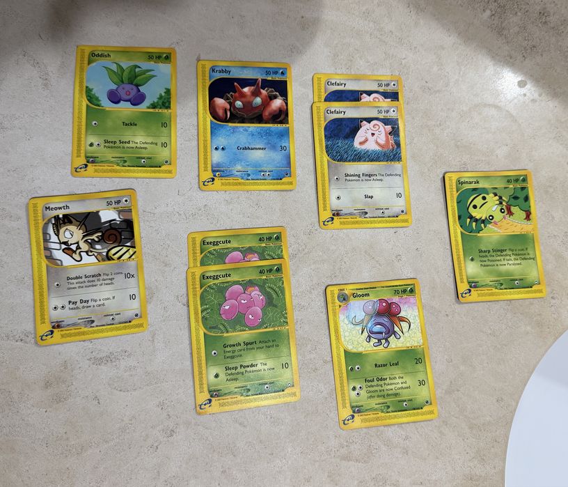 Cartas Pokémon Base Set e Expedition Base Set
