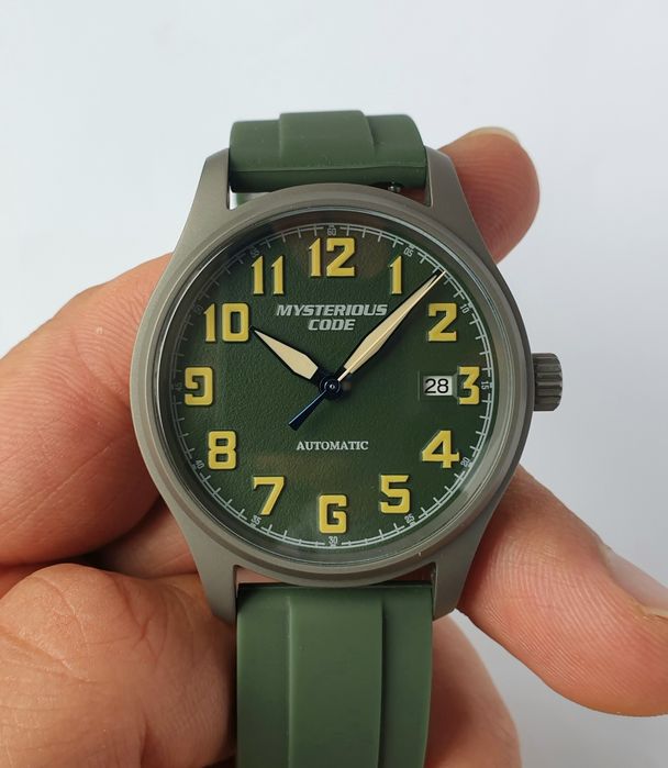 Zegarek tytanowy pilot dragon automat Seiko TMI NH-35a szafirowe szkło