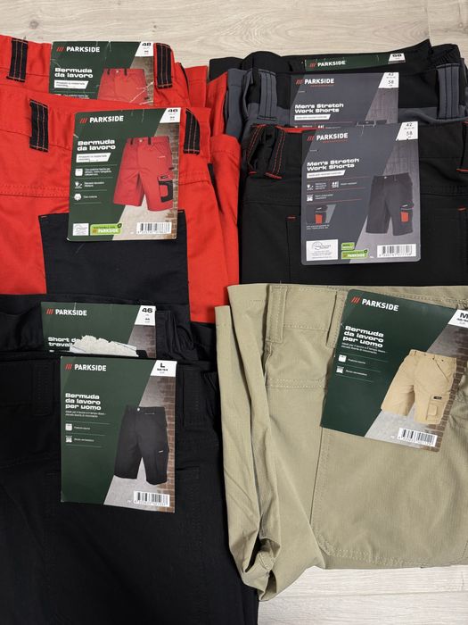 Штани робочі Parkside,комбінезони,шорти,куртки, футболки