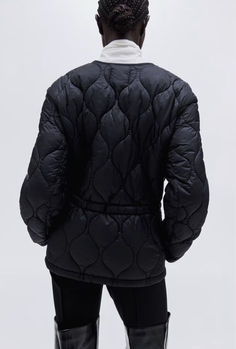 Стьобана куртка H&M чорна XS,S ,M,L