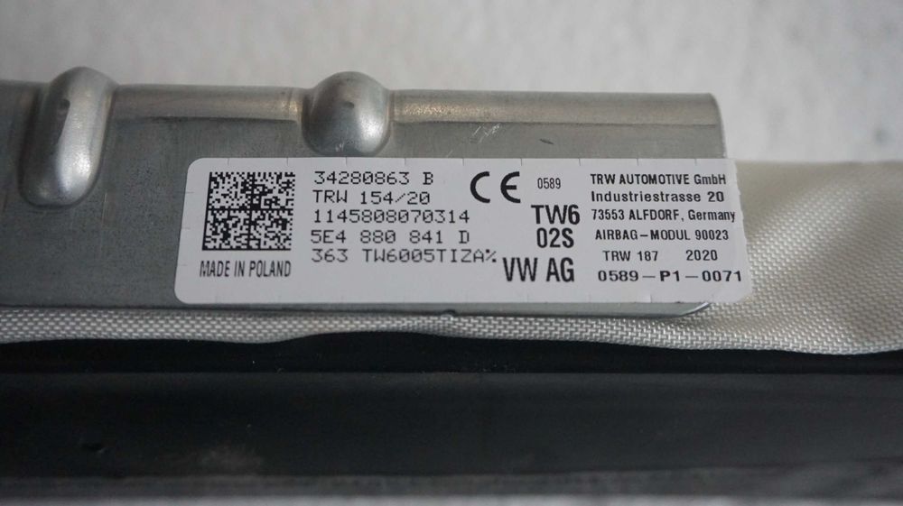 Skoda Octavia IV deska rozdzielcza Hedup 3xpoduszki  demontaż