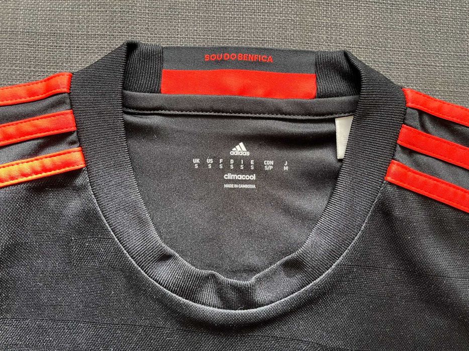 Camisola Oficial preta alternativa Benfica Adidas 2016, 2017
