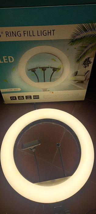 Led ring fill light 14 polegadas