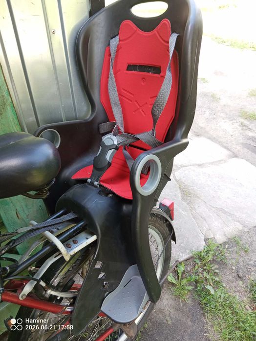 Fotelik rowerowy dziecięcy w pełni sprawny mało używany