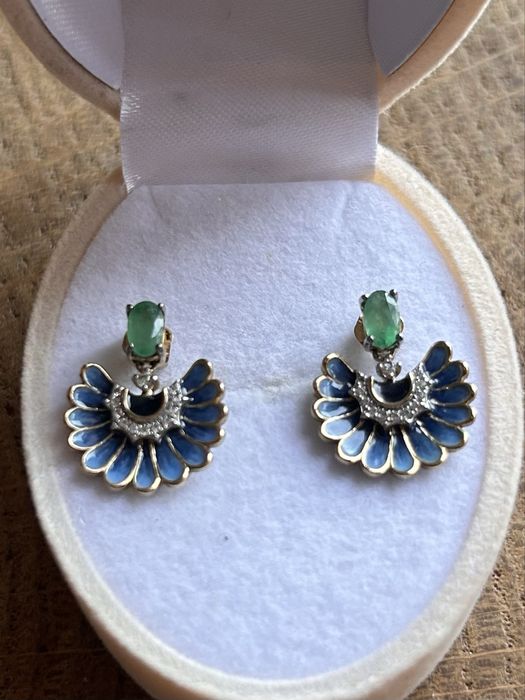 WKruk piękne zlote kolczyki kolekcjonerskie