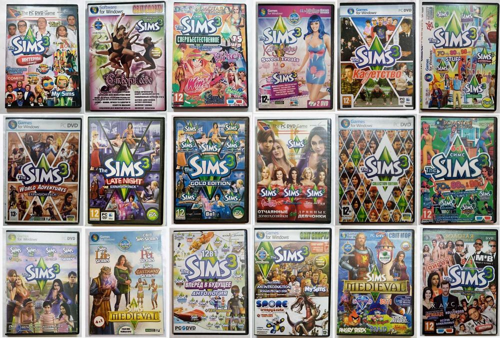 Диски Sims/Симс/семейка для ПК из коллекции