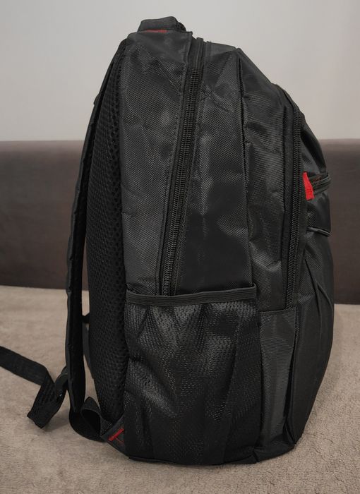 NOWY Lekki Plecak 30x45cm Oxford Czarny – Szkoła, Praca, Turystyka