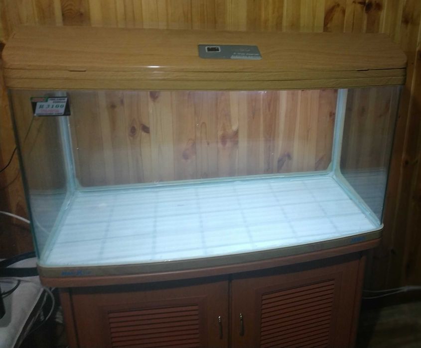 Акваріум JEBO R3100 - 250 л. 100*48*52 см з кришкою 62 см на тумбочці