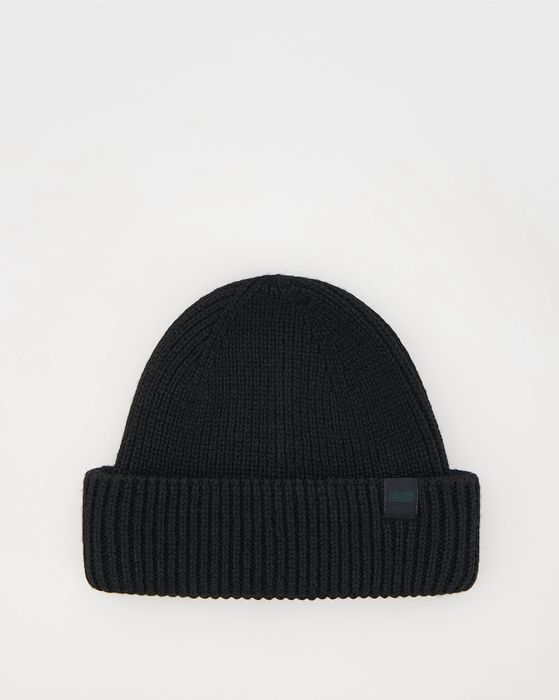 Шапка біні чорна чоловіча вовняна Reserved