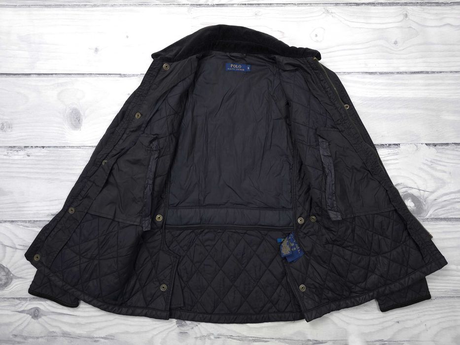 POLO RALPH LAUREN Damska Kurtka Czarna Rozpinana S 36