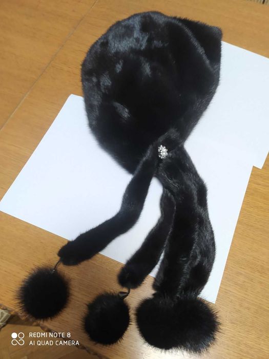 Шапка норковая, женская, новая