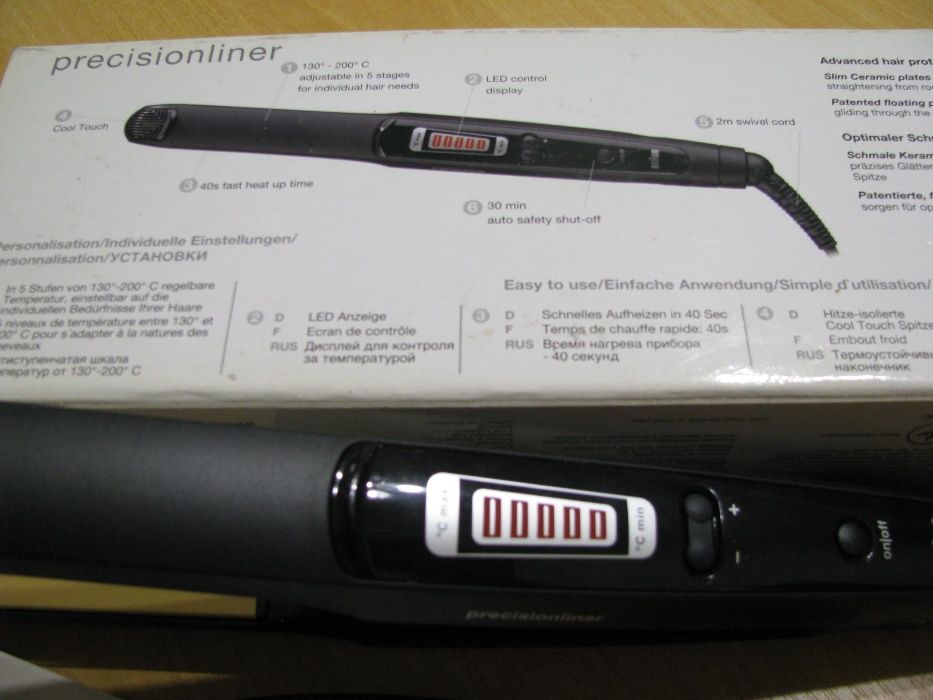 Утюжок Выпрямитель для волос Braun ESS. Керамика и ЖК дисплей!