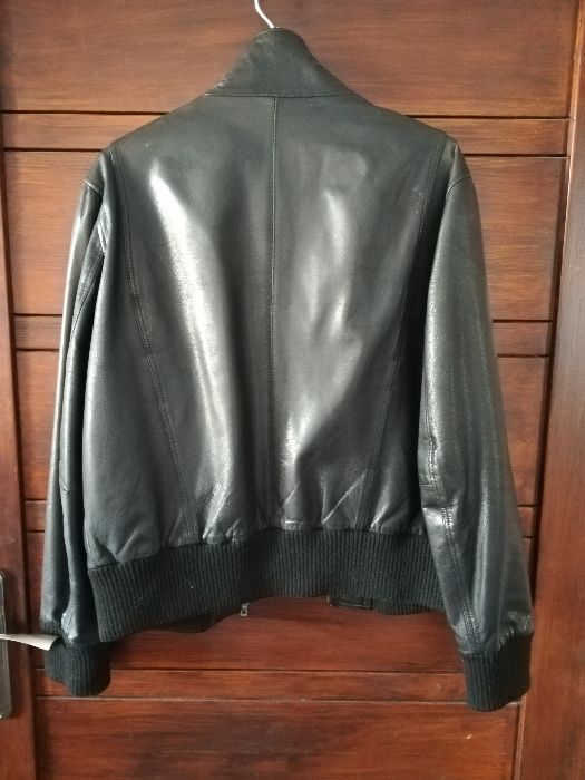 Kurtka skórzana bomberka